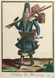 Het kostuum van de metselaar